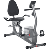 HOMCOM Liegeergometer mit LCD-Anzeige und 8 Stufen grau