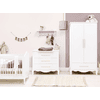 Bopita Babyzimmer Elena 3-teilig Elena 70 x 140 cm umbaubar weiß mit Wickelaufsatz