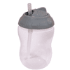 Filibabba Trinkflasche mit Strohhalm dunkelgrau, 270 ml

