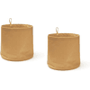 Kids Concept ® Oppbevaringsbokser rundt stoff, brunt