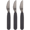 Filibabba Messer aus Silikon 3er-Pack, Stone Grey