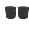 Filibabba Becher aus Silikon 2er-Pack, Stone Grey