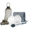 haakaa® Set almacenamiento de leche materna On-the-go azul claro