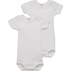 Petit Bateau 2 Bodies weiss kurzarm 