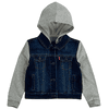 Levi's® Kids Boys Sweat Sleeve Hooded Denim Jacket