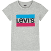 Levi's® Kids Girls Camiseta gris claro