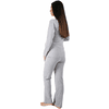 M.M.C. Umstandsschlafanzug Set Spitze Umstandspyjama mit Stillfunktion Grau