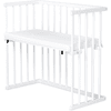 dreamgood Lettino co-sleeping in faggio laccato bianco | materasso Prime
