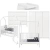 Bopita Babyzimmer Corsica My first house  3-teilig 60 x 120 weiß mit Wickelaufsatz