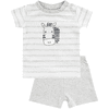 JACKY T-Shirt+Shorts Zebra grau melange