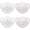 NUK Soother Star, taglia 0 in rosa/bianco