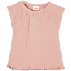 s. Olive r T-shirt med ajourmönster rosa