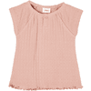 s.Oliver T-Shirt mit Ajourmuster rosa
