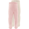 Ewers Collants enfant isothermes unis rose/latte lot de 2