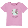 s. Olive r T-shirt rosa med skrift- Print 