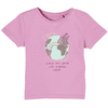 s. Olive r T-shirt roze met opschrift- Print 