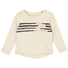 s. Olive r T-shirt beige à manches longues