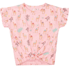 Staccato T-Shirt rose gemustert