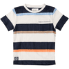 Staccato T-Shirt dark navy gestreift