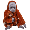 Wild Republic Plyšová hračka Máma a mládě Jumbo Orangutan