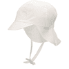 Sterntaler Cappello a punta con protezione del collo bianco 