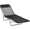 Outsunny Gartenliege klappbar schwarz
