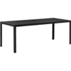 Outsunny Gartentisch mit Aluminium-Rahmen schwarz
