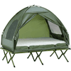 Outsunny Campingbett 4 in 1 Set grün