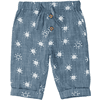 Staccato  Pantalon tissé bleu denim à motifs