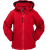 BMS Giacca con cappuccio Clima-Fleece rosso