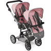 BAYER CHIC 2000 Puppenwagen Linus Duo, melange grau/rosa