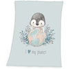babybest® Microfaser-Flauschdecke Pinguin 70 x 100 cm