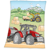 babybest® Plaid enfant polaire tracteur 130x160 cm