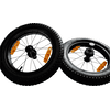 BURLEY Wielset 16x3 inch compleet met banden
