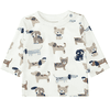  STACCATO  Shirt off white hund mønstret