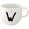 Villeroy & Boch Kaffeebecher Letters 330 ml weiß