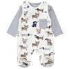  STACCATO  tutina+camicia off white fantasia cane 