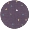 LIVONE Happy Rugs Wheel børnetæppe lilac/multi rundt