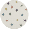 LIVONE Alfombra infantil Happy Rugs Fame creme/multi rund