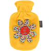 fashy® Wärmflasche 0,8L mit Flauschbezug Blüte