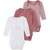 name it Bodysuit z długim rękawem 3 pack Mesa Rose