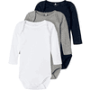 name it Pack de 3 bodys de manga larga Dark Sapphire