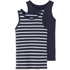 name it Tank Top 2 Pack Donker Sapphire