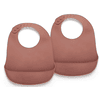 nuuroo Bavoir bébé silicone Tex Mahogany lot de 2