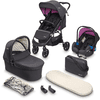 babyGO Kombikinderwagen 3 in 1 Rose