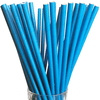 Luxentu Papier-Trinkhalme Jumbo 20 cm 100er Set blau