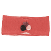 Sterntaler Cerchietto lavorato a maglia con pompon rosa