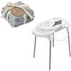 Rotho Babydesign Badestation TOP weiß + 3er Set Waschtücher gratis