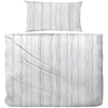 Giancasa Bettwäsche 100 % Bio Baumwolle gestreiftes Muster B193002-035 creme-blau