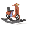 Kids Concept® Rocking Scooter rost 